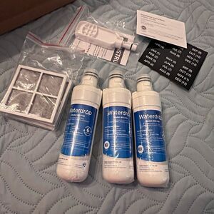 Waterdrop WD-F46 Refrigerator Water & Air Filter Set, Fits LG LT1000P ADQ747935